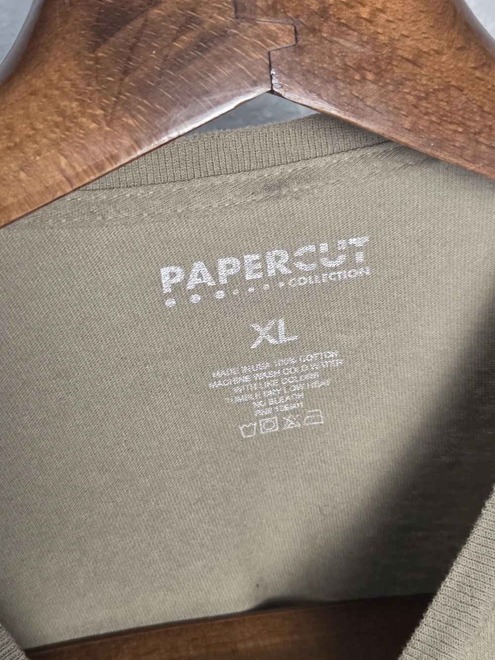 Men's Olive Graphic Tee — 'No Days Off' Bear Print